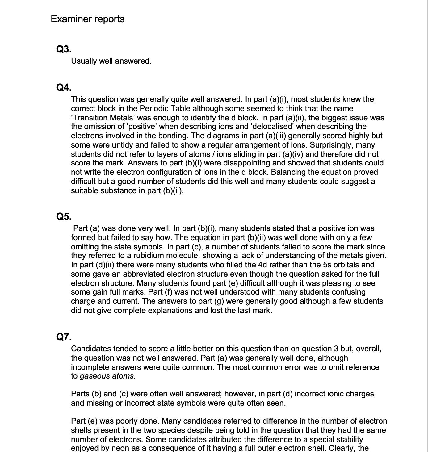 AQA A-Level Chemistry Question Bank
