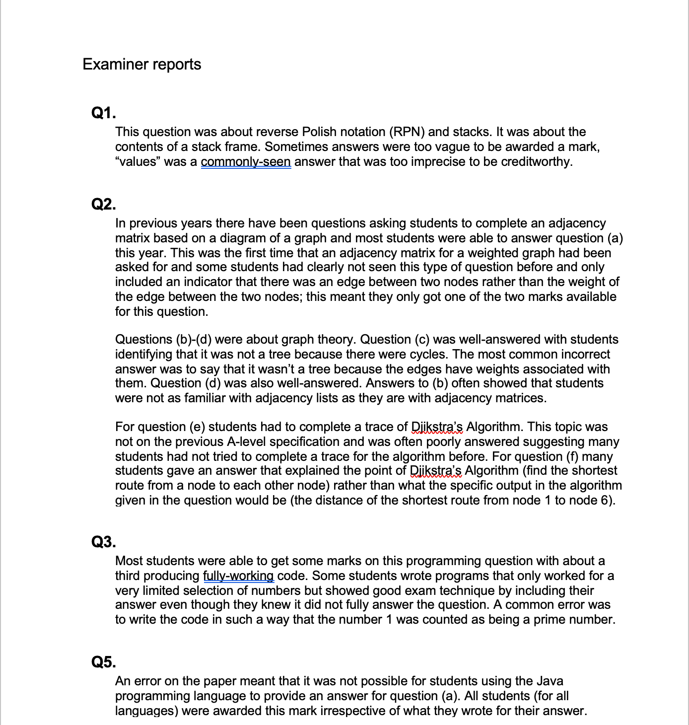 AQA A-Level Computer Science Question Bank
