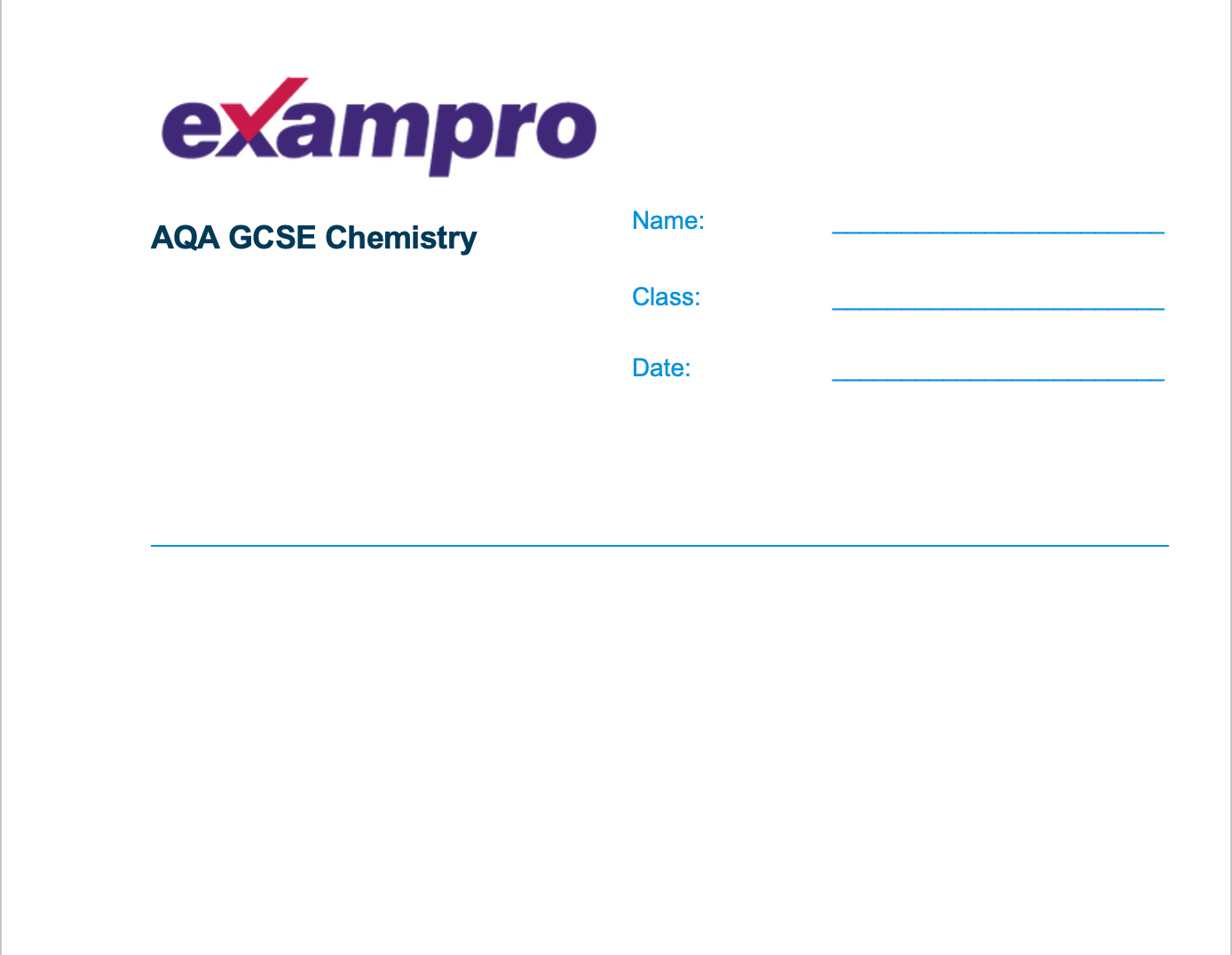 AQA GCSE Chemistry Question Bank