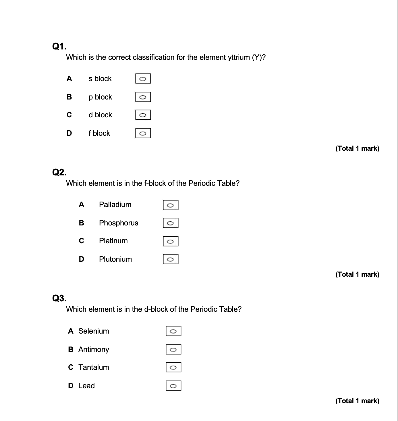 AQA A-Level Chemistry Question Bank