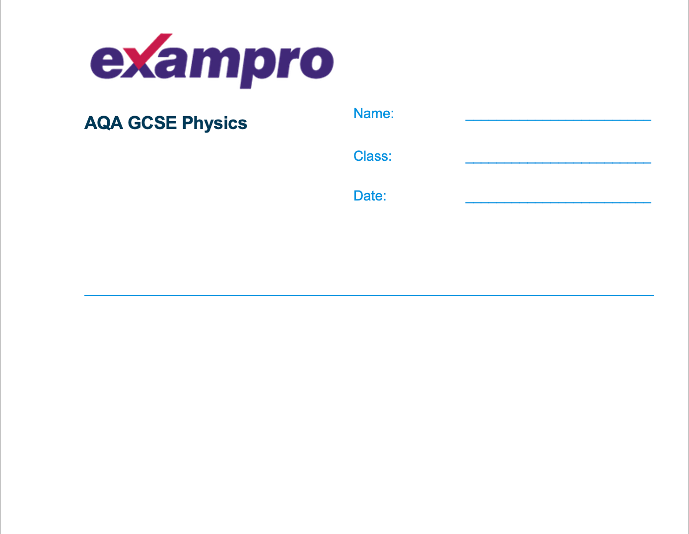 AQA GCSE Physics Question Bank