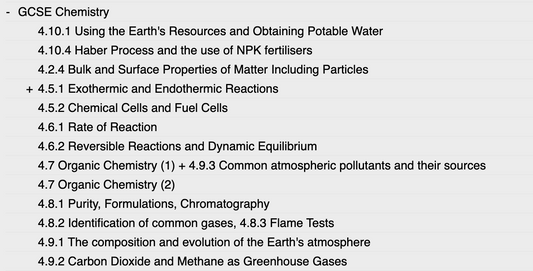 AQA GCSE Chemistry Anki Flashcards